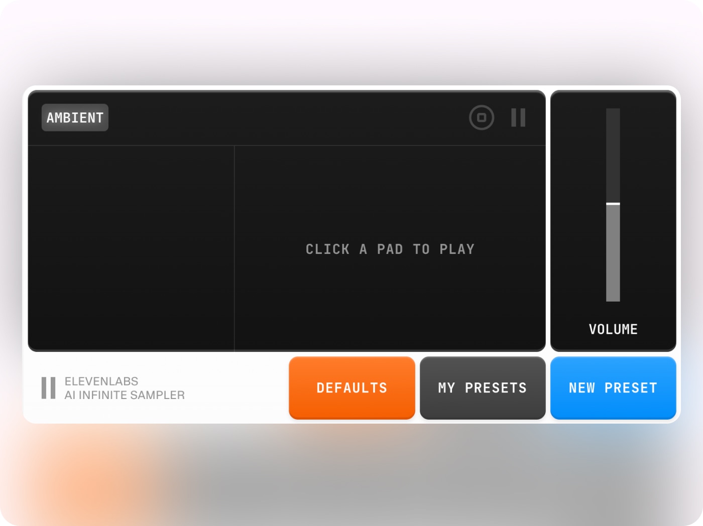 Click a pad to play