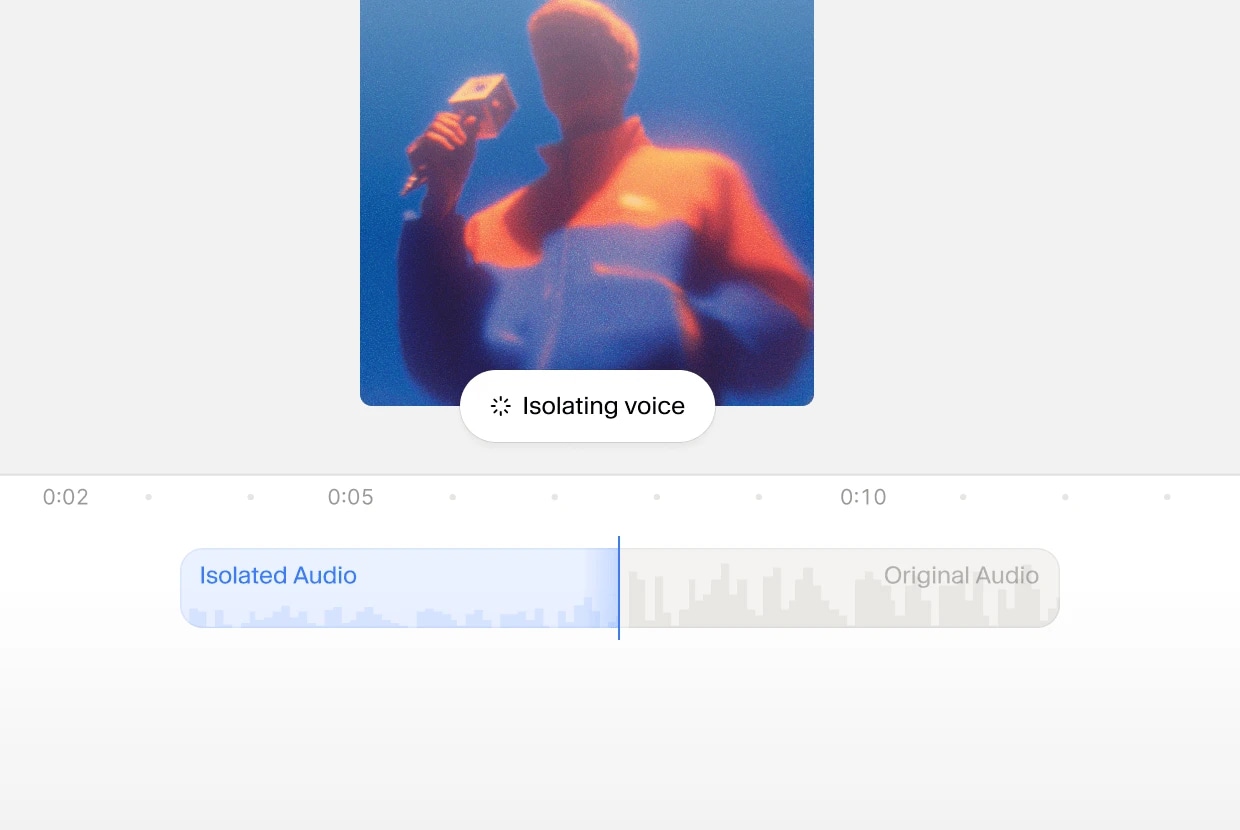 Voice isolation